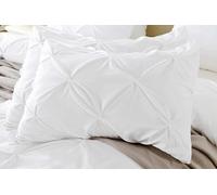 SLEEPNICE European Square Pinch Pillow Shams Set of 2 Taupe Pinch Pillow Shams 28x28 Pillow Covers- Luxurious Hotel Quality 100% Egyptian Cotton 600 Thread Count Gorgeous Pinch Euro Pillow Sham