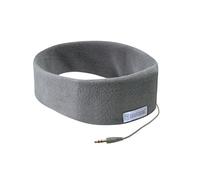 SleepPhones Classic Headphones | Ultra Thin Speakers in Lightweight & Comfortable Headband | 4 Foot Braided Cable Connects to Audio Devices | Best for Insomnia | Soft Gray - Fleece Fabric