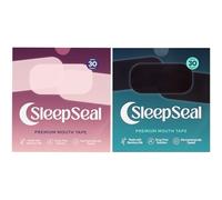SleepSeal Mouth Tape for Sleeping - No Vent, Duo Bundle- Made from Hypoallergenic Bamboo Silk - Dermatologically Tested Sleep Tape Gentle on Skin - Supports Nasal Breathing - 60 Nights