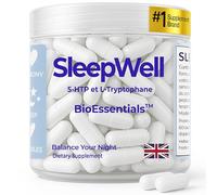 SleepWell® L-Tryptophan 500 mg - 5-HTP & 5-MTHF Enhanced Formula - Natural Support for Serotonin, Relaxation & Restful Sleep - with Griffonia & Magnesium for Stress Relief, 60 Capsules