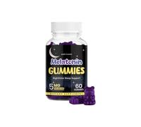 SleepWell Nighttime Sleep Support Gummies - Gentle Formula, Easy To Chew, Promotes Restful, Natural Ingredients, 60 Count(1PCS)