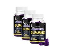 SleepWell Nighttime Sleep Support Gummies - Gentle Formula, Easy To Chew, Promotes Restful, Natural Ingredients, 60 Count(3PCS)