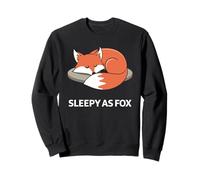 Sleepy As Fox - Napping Animal Tired Lazy Snoozing Pajama Sweatshirt