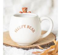 Sleepy Bear Rounded Ceramic Mug - Cute 3D Bear, Perfect For Mornings