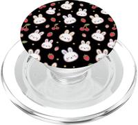 Sleepy Bunny With Strawberry - Sleeping Bunny PopSockets PopGrip for MagSafe