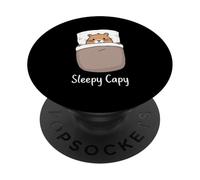 Sleepy Capy Whimsical Capybara PopSockets Adhesive PopGrip
