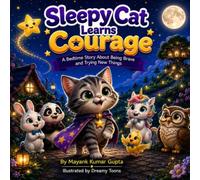 Sleepy Cat Learns Courage: A Bedtime Story About Being Brave and Trying New Things. (Dreamy Toons Life Lessons Series)