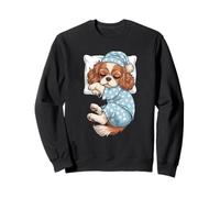 Sleepy Cavalier King Charles Spaniel Pajama Dog Lover Sweatshirt