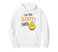 Sleepy Chick Easter chick sayings for the Easter egg hunt Pullover Hoodie