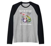 Sleepy Cute Frog Dont Be Stressin Lifes a Blessing Butterfly Raglan Baseball Tee
