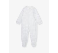 Sleepy Doe Gingham Mist Gingham-print Organic-cotton Babygrow 0-18 Months 0-6