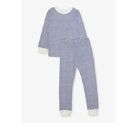 Sleepy Doe Girls Marl Stripe Kids Stripe-print Cotton Pyjama Set 1-9 Years 1-2