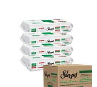 SLEEPY Easy Clean Mopa Matching Floor Cleaning Cloth 4x50 (200 Sheets) Practical cleaning | 8 layers | Ideal for surfaces wood ceramic glass marble (Green Package)