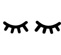 Sleepy Eyes Lashes Vinyl Decal Stickers Childs Room Wall Stickers 6cm x 10cm Each Lash ..UKSELLINGSUPPLIERS