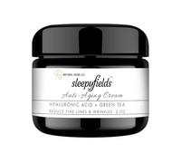 SLEEPY FIELDS Anti-Aging Night Face Cream for Men and Women - Reduces Wrinkles, Fine Lines and Crow's Feet - Natural Night Anti-Wrinkle Face Cream - Hyaluronic Acid, Tea See