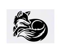 'Sleepy Fox' Temporary Tattoo - Water Resistant, Skin-Safe, Non-Toxic Transfer (TO00083399)