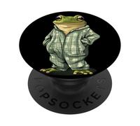 Sleepy Frog in Pajama for the Ultimate Sleep PopSockets Adhesive PopGrip