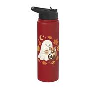 Sleepy Ghost Ferret Meh Mug Autumn Fall Season Halloween Stainless Steel Insulated Water Bottle