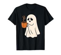 Sleepy Ghost with Coffee Mug T-Shirt