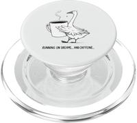 Sleepy Goose Running on Dreams and Caffeine Coffee PopSockets PopGrip for MagSafe