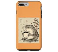 Sleepy Grumpy Frog with Coffee: Ohayou Sakura Morning Art Case for iPhone 7 Plus/8 Plus