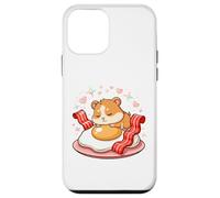Sleepy Hamster On Fried Egg With Bacon Hearts Case for iPhone 12 mini