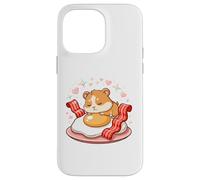 Sleepy Hamster On Fried Egg With Bacon Hearts Case for iPhone 14 Pro Max