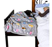 Sleepy Hippo Sweet Dreams Bedding Set - Soft Sherpa & Fleece Reversible Blanket, Plush Pillow, Gray Fitted Sheet for Comfort - Oeko-Tex 100 Certified, Safe & Gentle for Pets (with Bolster)