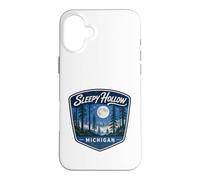 Sleepy Hollow Michigan Moon Forest Night Nature Outdoors Case for iPhone 16 Plus