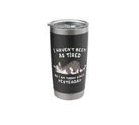 Sleepy Lazy Cat Funny Tired Every Day Mood Stainless Steel Insulated Tumbler