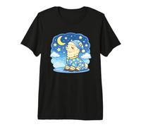 Sleepy Llama in Starry Night Pajamas Dreamy Design Premium T-Shirt