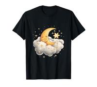 Sleepy Moon Stars Cloud Funny Pjs Pajamas Cute Kids Sleeping T-Shirt