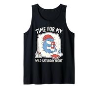 Sleepy Otter Wild Saturday Night Introvert Homebody Cozy Tank Top