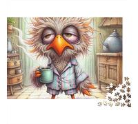 Sleepy Owl 1000 Piece Jigsaw Puzzle Paper for Adults Kitchen Scene Relaxing Gift for Home 70x50cm/1000pcs
