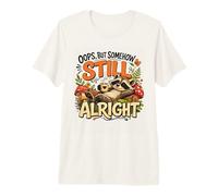 Sleepy Raccoon Relaxing Somehow Still Alright Fairycore Premium T-Shirt