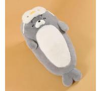 Sleepy Seal Plush Sleeping Pillow, Stuffed Animals Cuddle Plushies Hugging Pillows Toys, Soft Cotton Squishy Plushie Gift for Kids Adults, Ideal for Bedroom, Living Room, Sofa, Office (Grey,65cm)