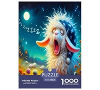 Sleepy Sheep 1000 Pieces Jigsaws for Adults Fun, Challenging & Brainteasing Beautiful Home Decoration Challenge High Difficulty 38x26cm/1000pcs