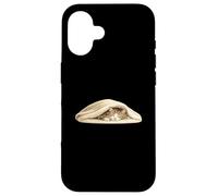 Sleepy tabby Cat Under Blanket for Cute Cat Lover Case for iPhone 16