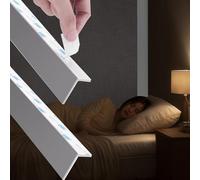 Sleepy Time Tracks Light Blocking Strips, L-Shaped Blind Light Gap Blocker for Bedroom Offices Camper Vans, Cuttable PVC Light Blocking Slot(Gray,90cm/35in/3ft)