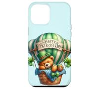 Sleepy Woodland Bear Lucky Green Clover Irish Teddy Balloon Case for iPhone 12 Pro Max
