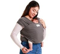 Sleepy Wrap Baby Carrier 3-16 kg, Stretchy Wrap Infant Sling, Dark Grey