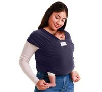 Sleepy Wrap Baby Carrier Newborn to Toddler (7-35 lbs/3-15 kg) - Hands-Free & Hip-Healthy Baby Wrap Carrier, Machine-Washable & Breathable (Navy Blue)