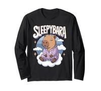 Sleepybara Cute Capybara Long Sleeve T-Shirt