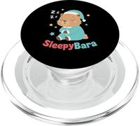 SleepyBara Cute Capybara Pajamas Kawaii Capy Nap Lover PopSockets PopGrip for MagSafe