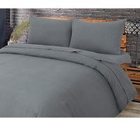 SleepyNights 100% COTTON THERMAL FLANNELETTE FITTED SHEET SINGLE GREY