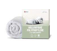 SleepyNights 7.5 Tog Double Duvet Quilt Comforter - All Season Mid-Weight Bedding - Anti Allergy Hollowfibre Duvet, Soft & Breathable - Made in UK & Non-Allergenic (200 x 200cm)