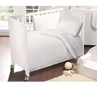 SleepyNights Cotton Rich Cot Bed Fitted Sheet 70 x 140 cm White