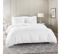 SleepyNights Double Bed Duvet 13.5 Tog and 2 Pillows Winter Cosy Quilt | Cotton Rich | Hot Warmth | Non-Allergenic & Washable | Channel Stitched | UK Made | Double Bedding (200x200cm)