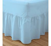 SleepyNights EGYPTIAN COTTON HOTEL QUALITY VALANCE SHEET SKY BLUE - SUPERKING BED SIZE
