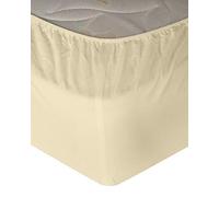 SleepyNights King Extra Deep 16 inch/ 40cm Egyptian Cotton Hotel Quality Fitted Sheet Cream